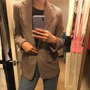 Topshop houndstooth blazer